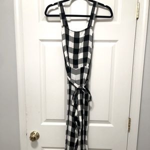 Jumpsuit from Loft - black and white checkered
